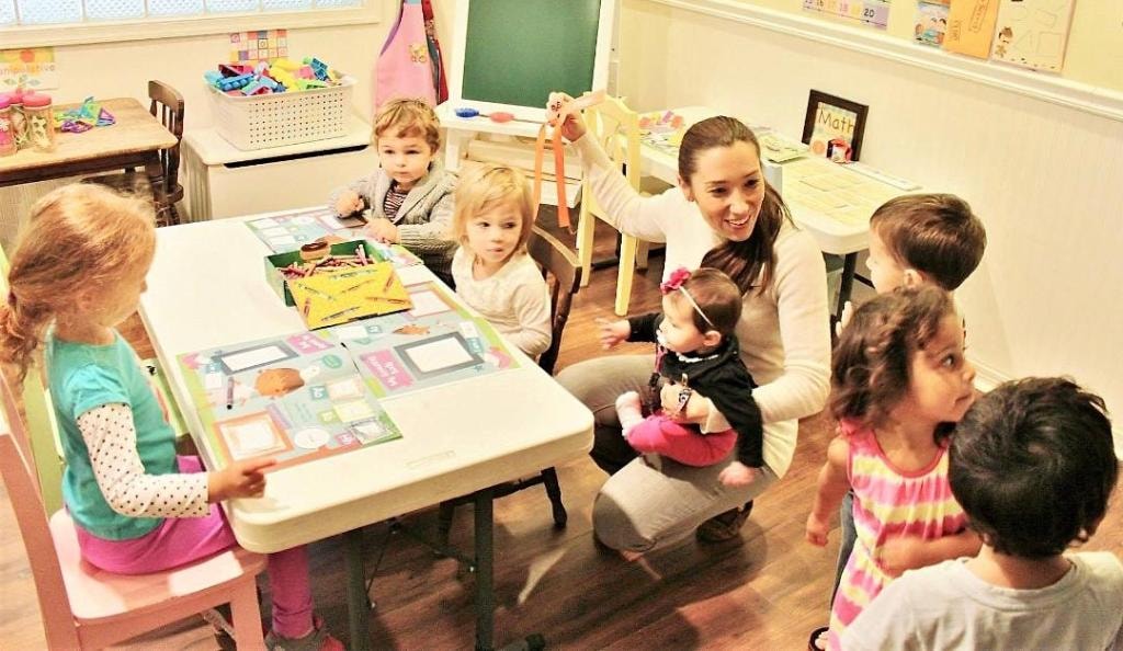 Kids enjoying activities at Kiddie Care