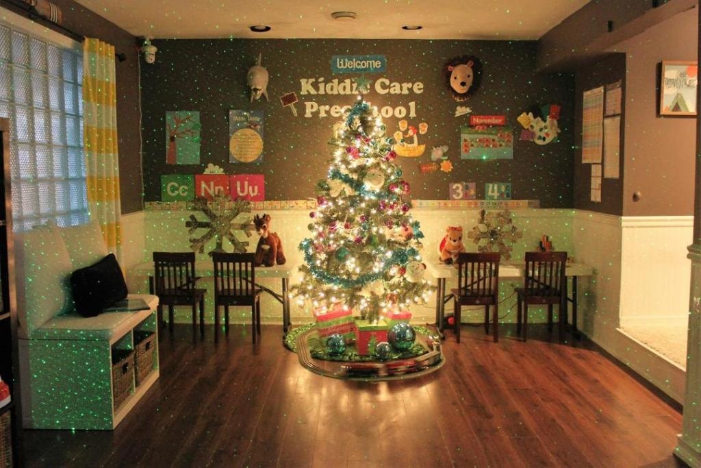 Holiday celebration with toddlers at Kiddie Care home daycare