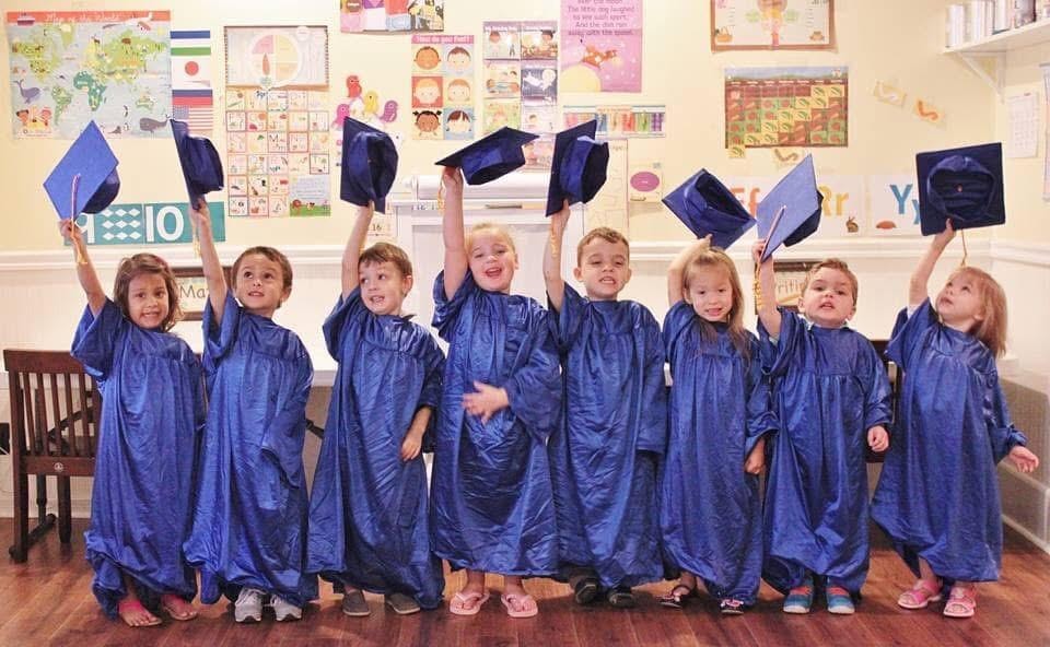 Preschool graduation ceremony at Kiddie Care Early Learning Damascus MD