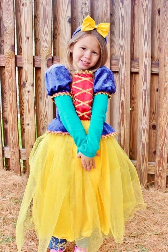 Snow White costume at Kiddie Care preschool Halloween